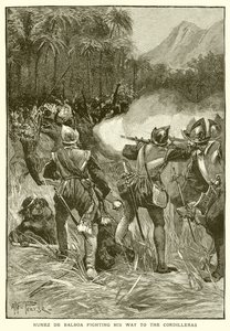 Núñez de Balboa luchando su camino hacia las Cordilleras de English School