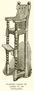 Silla de guardería de Jacobo VI de Escocia de English School