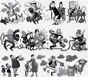 Ilustración de rima infantil