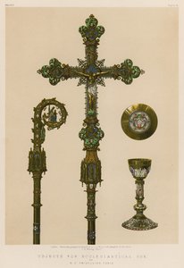 Objetos para uso eclesiástico por E. C. Trioullier, París de English School
