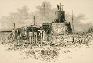 Estación del observatorio en la cima de Ben Nevis, de 