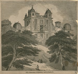 Observatorio en Greenwich, Londres, construido por Carlos II de English School