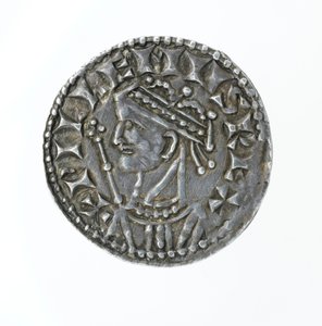 Anverso de un penique, del reinado de Guillermo I de English School