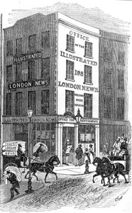 Oficina del Illustrated London News, 1842 de English School