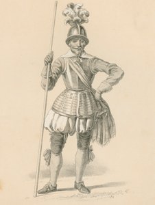 Oficial de piqueros, 1650 de English School
