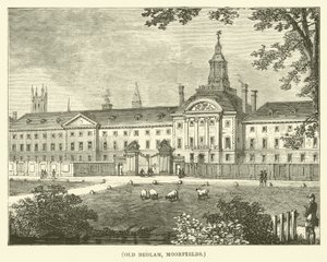 Old Bedlam, Moorfields (grabado)