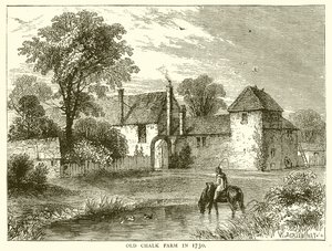 Old Chalk Farm en 1730 de English School
