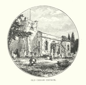 Old Cheam Church (grabado)