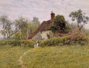 Viejas cabañas en Pinner, 1895