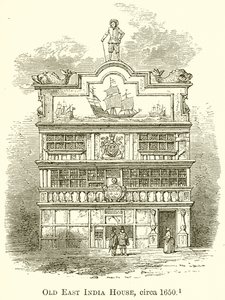 Antigua Casa de la India Oriental, circa 1650 de English School