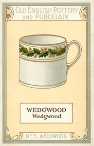 Cerámica y porcelana inglesas antiguas: Wedgwood (litografía en color) de English School