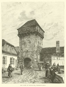 Antigua puerta de Kolosvar, Transilvania