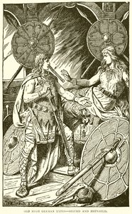 Tipos altos alemanes antiguos--Sigurd y Brunilda