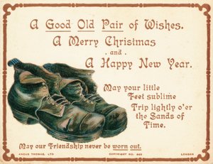 Par de botas viejas, Tarjeta de Navidad