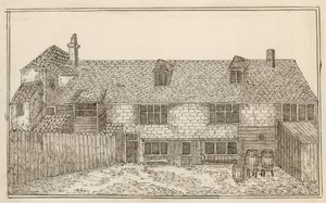 Viejo Pied Bull, Islington (parte trasera) de English School