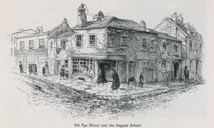 Old Pye Street y la Escuela de Niños Desamparados de English School