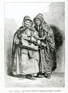 La vieja Sarah, la conocida tocadora de organillo, c.1840 de English School
