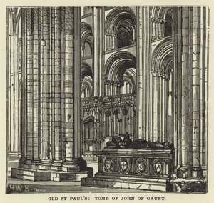 Antigua St Pauls, Tumba de Juan de Gante