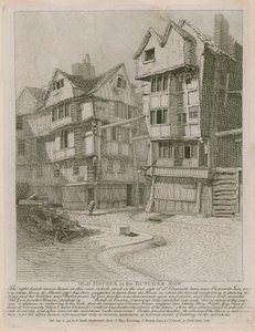 Casas antiguas en Butcher Row de English School