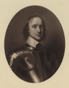 Oliver Cromwell (litografía) de English School