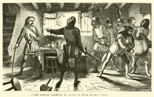 Oliver Icingla arrestado por orden de Hugh de Moreville de English School
