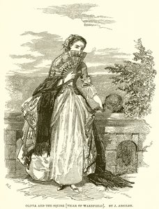 Olivia y el escudero [El vicario de Wakefield]. Por J. Absolon de English School