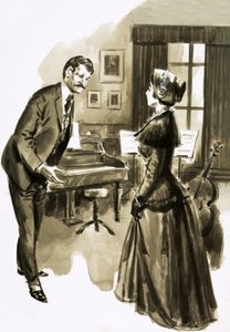 Una de las alumnas de Edward Elgar era la atractiva Caroline Alice Roberts de English School