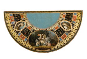Una de un par de mesas de té George III, posiblemente irlandesas, c.1780