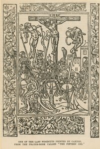Una de las últimas xilografías impresas por Caxton de English School