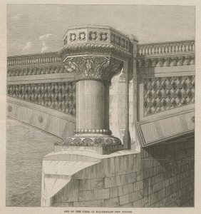 Uno de los pilares del nuevo puente de Blackfriars de English School