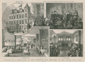 Inauguración de una nueva ala del Hospital para Enfermedades del Pecho, City Road, Londres de English School
