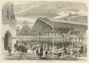 Apertura del Mercado de Pescado de Columbia en Bethnal Green de English School