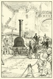Apertura del ferrocarril de Liverpool y Manchester de English School