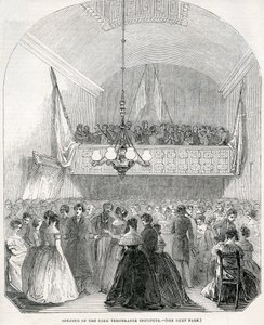 Inauguración del Instituto de Templanza de Cork, 1845 de English School
