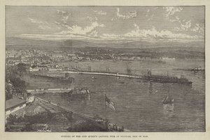 Inauguración del nuevo muelle de desembarco de la Reina en Douglas, Isla de Man de English School