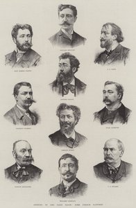 Apertura del Salón de París, algunos pintores franceses de English School