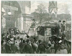 Inauguración del Royal Albert Hall por la Reina Victoria de English School