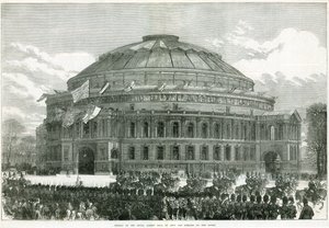 Inauguración del Royal Albert Hall por la Reina Victoria de English School