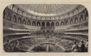 Inauguración del Royal Albert Hall de Artes y Ciencias por Su Majestad, 29 de marzo de 1871