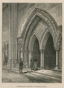 Apertura de los Tribunales Reales de Justicia: Esquina noreste del Salón Central de English School