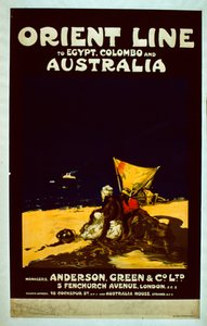 Póster de la Línea Orient, c.1920