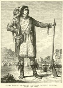 Osceola, líder de los Seminolas durante su guerra contra los Estados Unidos de English School
