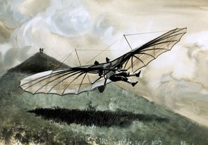 Otto Lilienthal realizó más de 1,000 vuelos en su planeador primitivo de English School