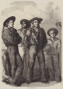 Nuestros voluntarios navales (grabado)