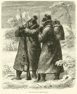 Puesto avanzado en la nieve, octubre de 1870
