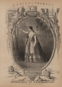 Obertura de Semiramide (litografía en color)
