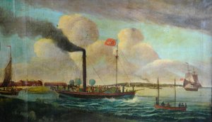 P.S. Royal Charter at Barton waterside, c.1850 (óleo sobre lienzo)