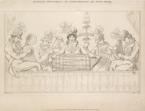 Padean Minstrels en actuación en Vauxhall Gardens, Londres
