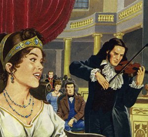 Paganini se convirtió en director de la corte en Lucca y compuso la sonata Napoleón