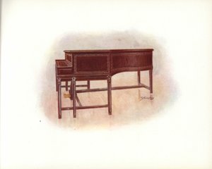 Página del Catálogo de Arte de Steinway & Sons (litografía a color) de English School
